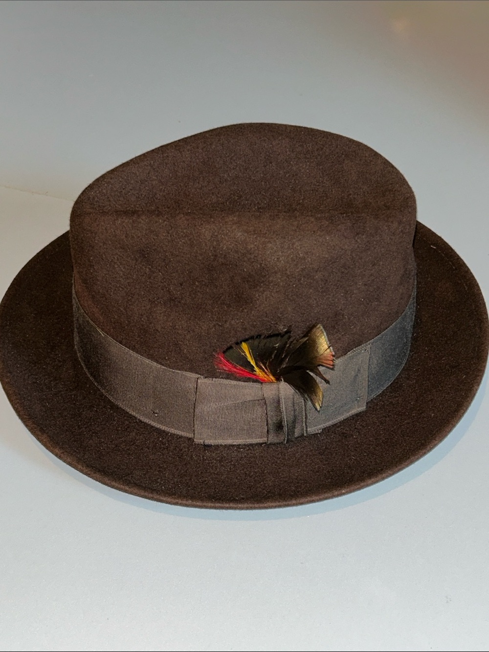 Stetson Cordova Brown Felt men’s Hat Saxon size 7 1/8